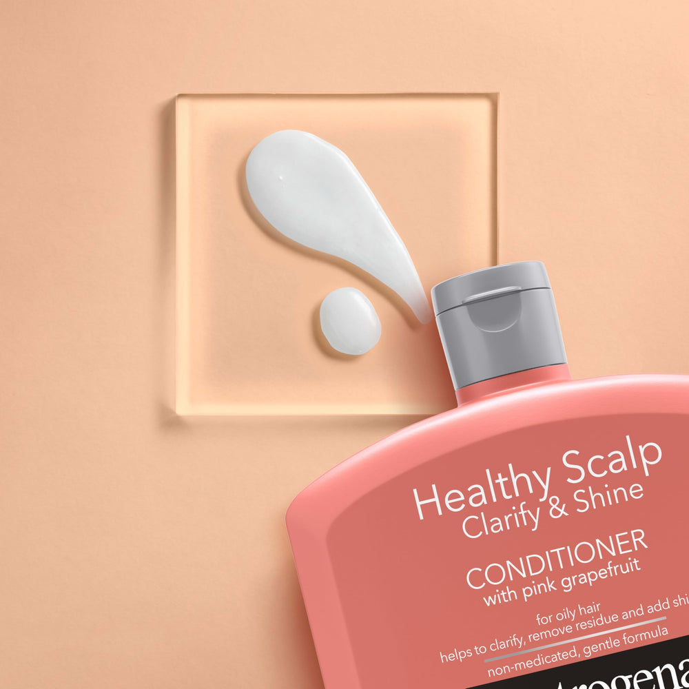 Neutrogena Exfoliating Healthy Scalp paraben- and phthalate-free label visible.
