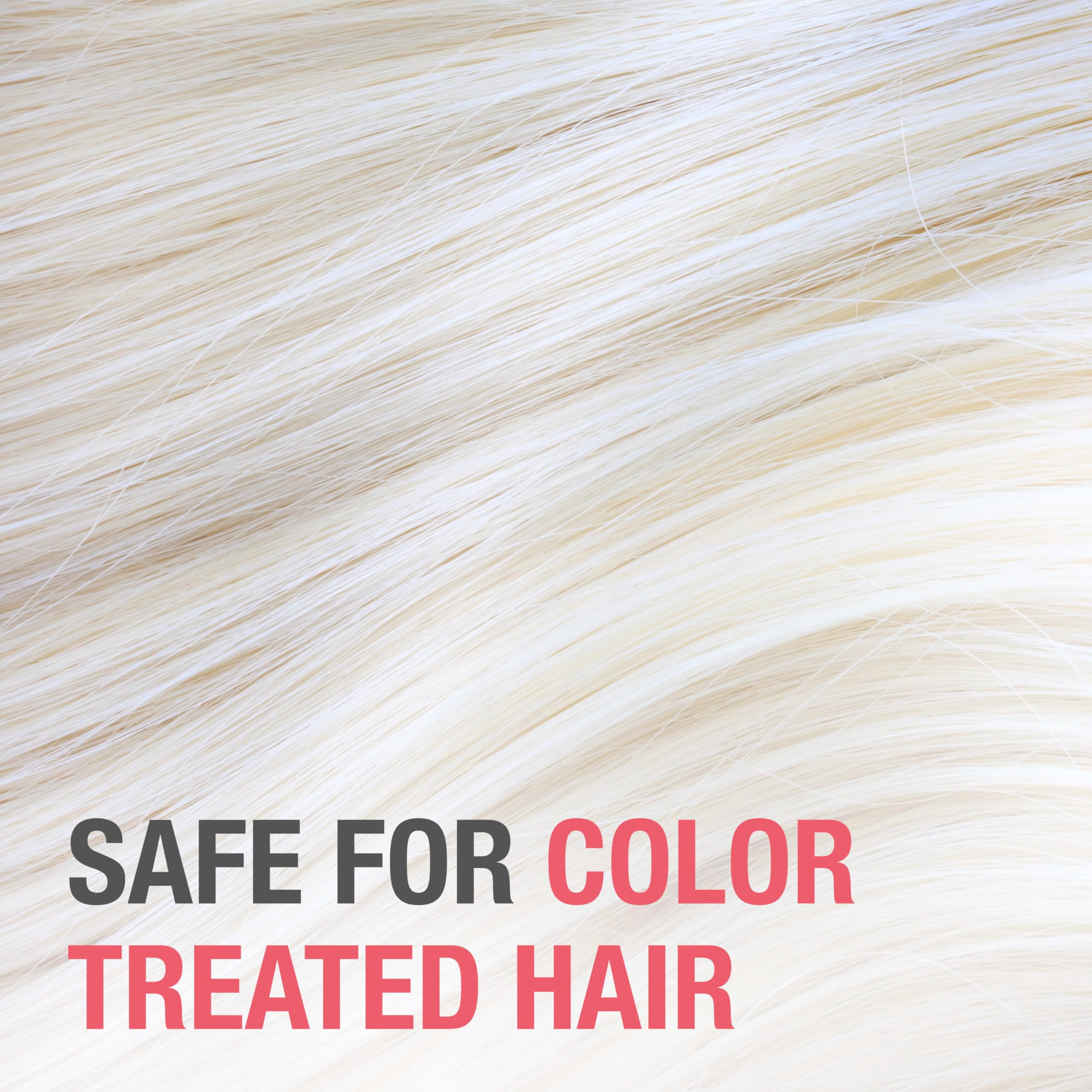 Neutrogena Exfoliating Healthy Scalp conditioner texture on hair strands creates a silky appearance.