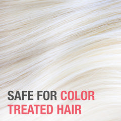 Neutrogena Exfoliating Healthy Scalp conditioner texture on hair strands creates a silky appearance.