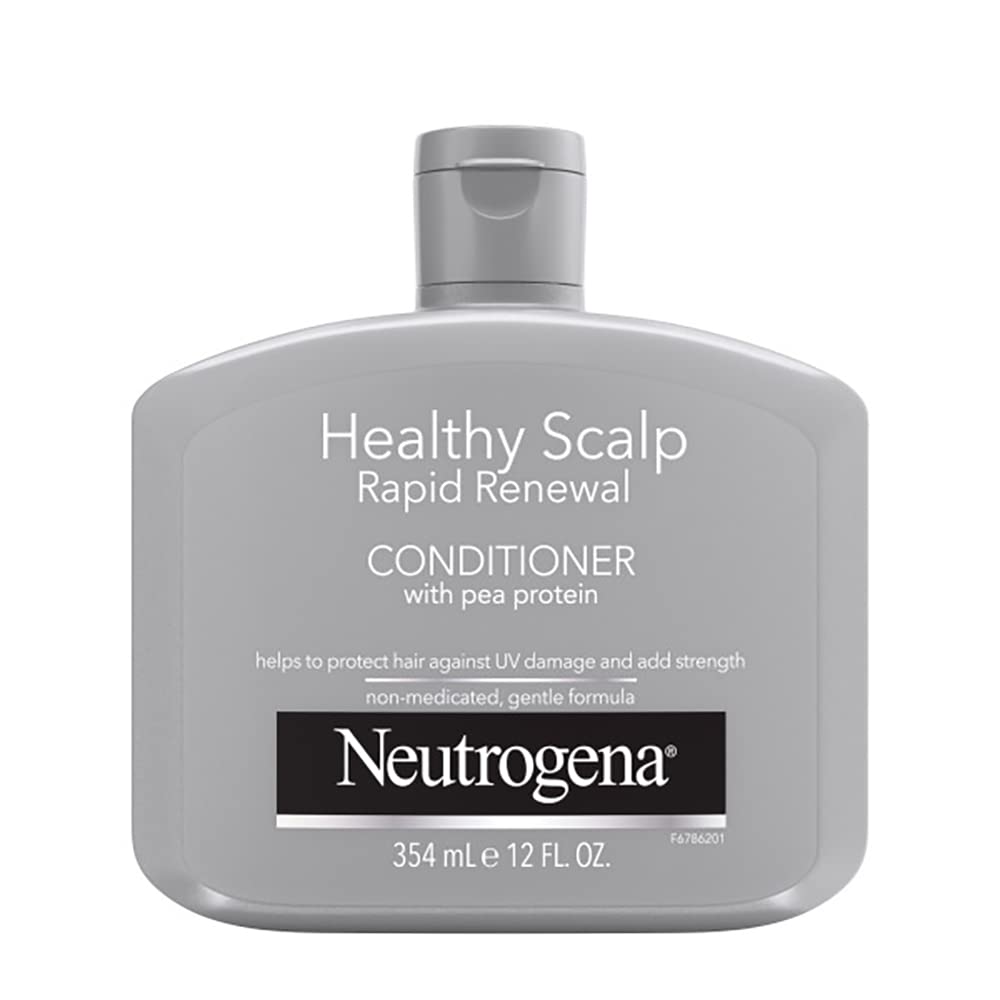 Neutrogena Healthy Scalp Rapid Recovery Conditioner bottle promoting UV protection and moisture.