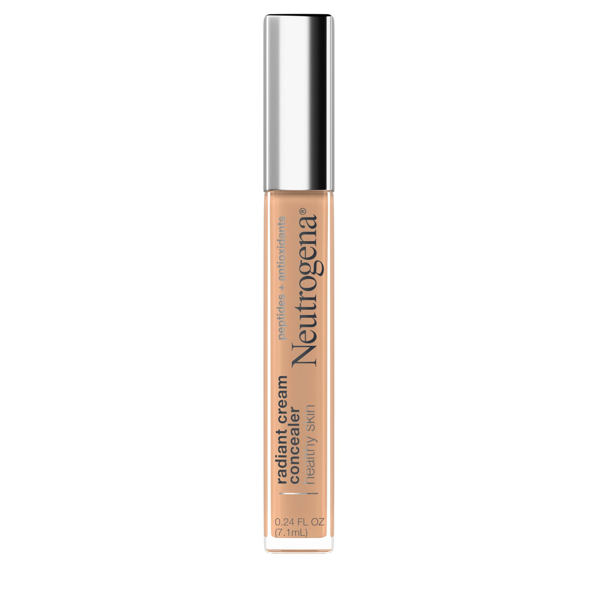 Neutrogena concealer bottle close-up showing creamy texture and radiant finish.