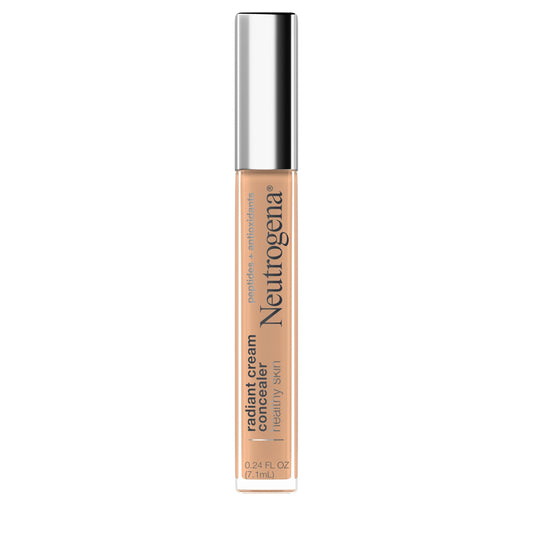 Neutrogena concealer bottle close-up showing creamy texture and radiant finish.