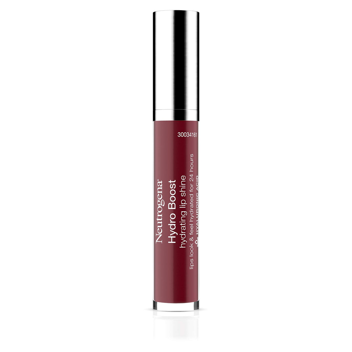 Neutrogena Hydro Boost Velvet Wine lip gloss bottle with hydrating shine.