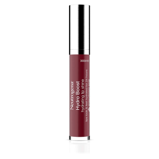 Neutrogena Hydro Boost Velvet Wine lip gloss bottle with hydrating shine.