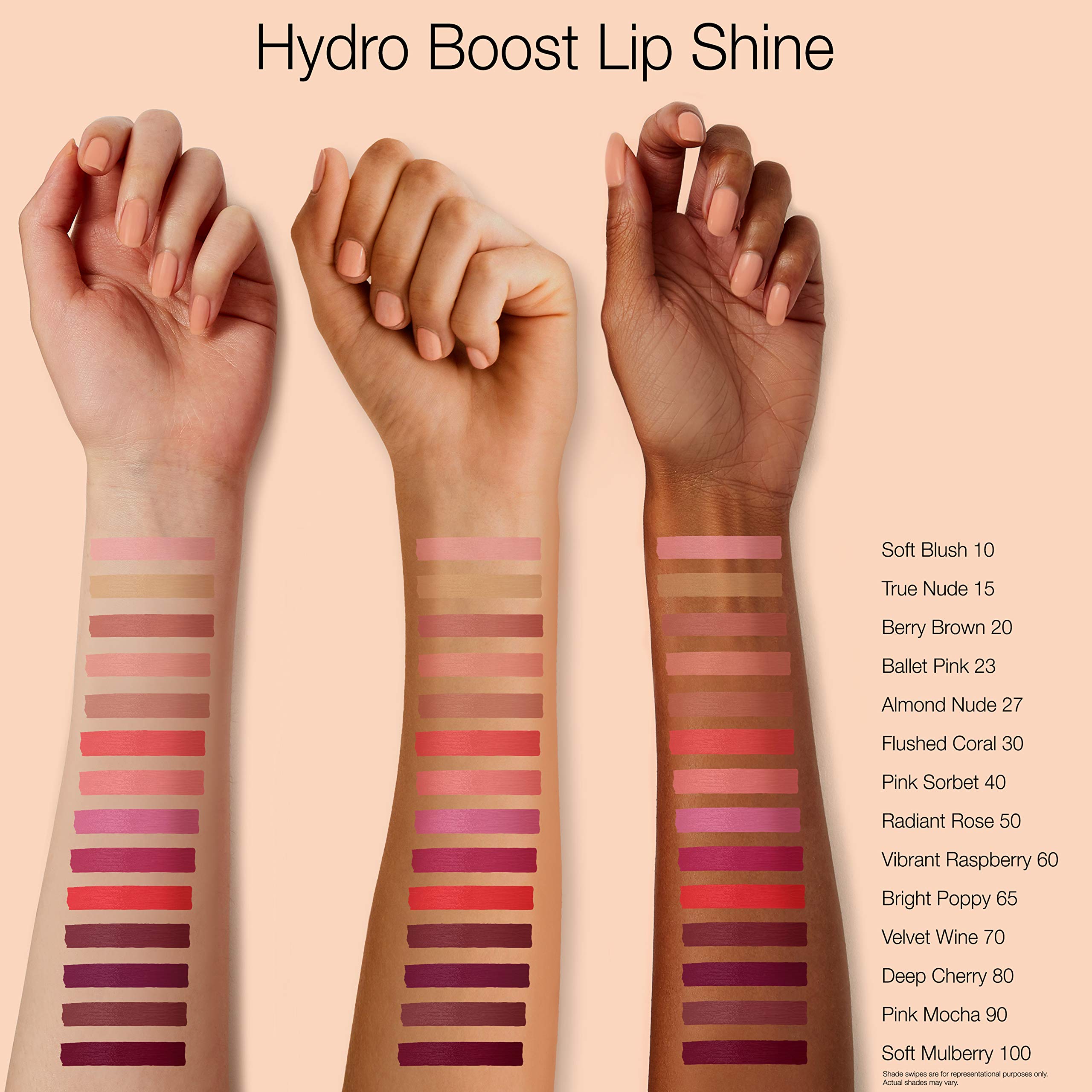 Velvet Wine swatches on skin reveal buildable luminous color.