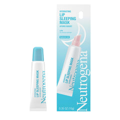 Applying Neutrogena Hydro Boost Lip Sleeping Mask on lips for hydration