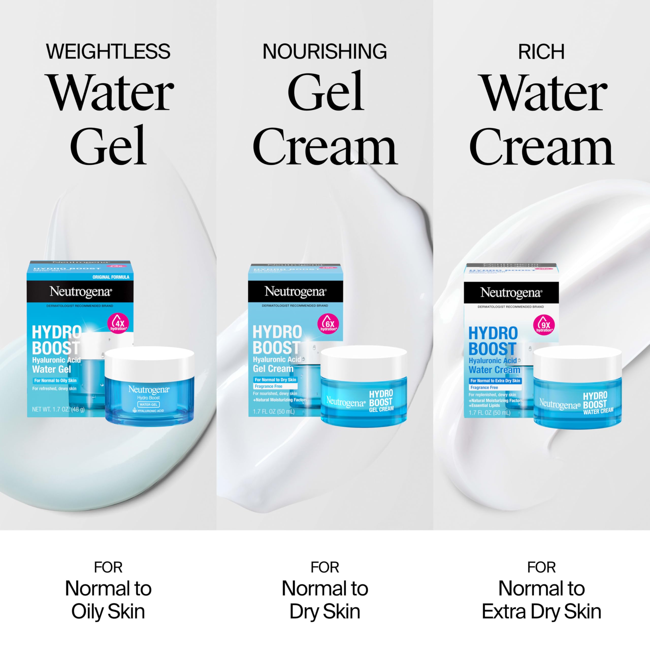 Everyday routine shot shows pairing with other Neutrogena hydrators for optimal results