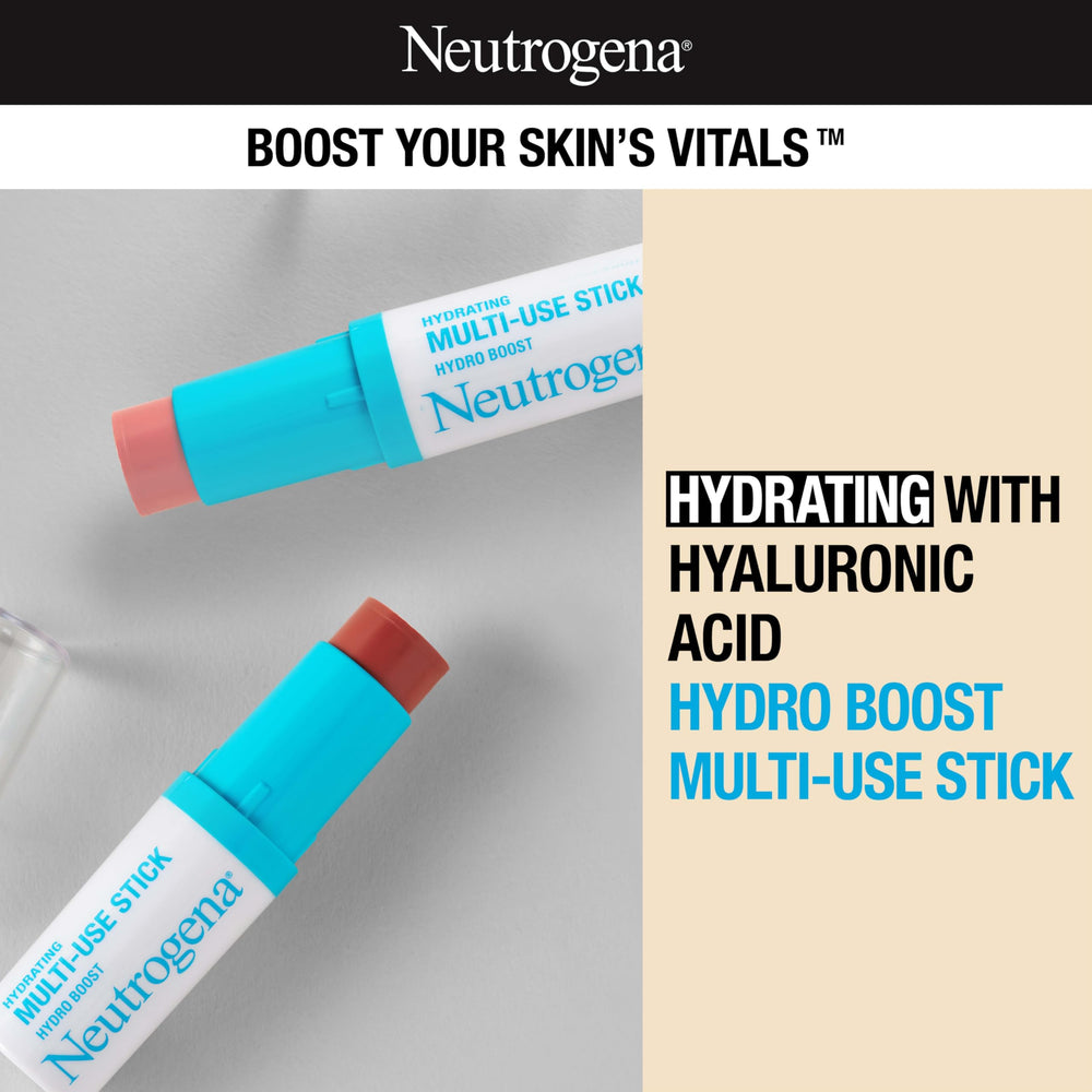 Application lèvres avec Neutrogena Hydro Boost, couleur hydratante et légère.