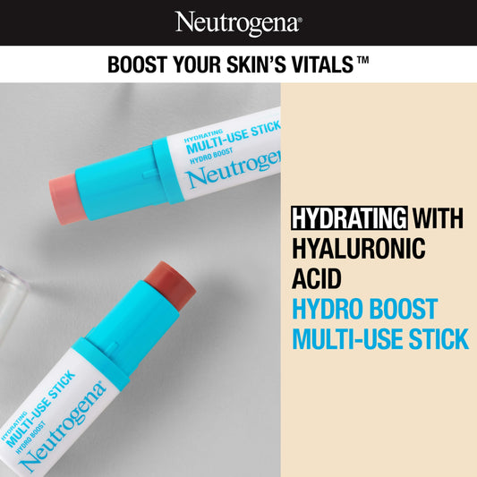 Application lèvres avec Neutrogena Hydro Boost, couleur hydratante et légère.