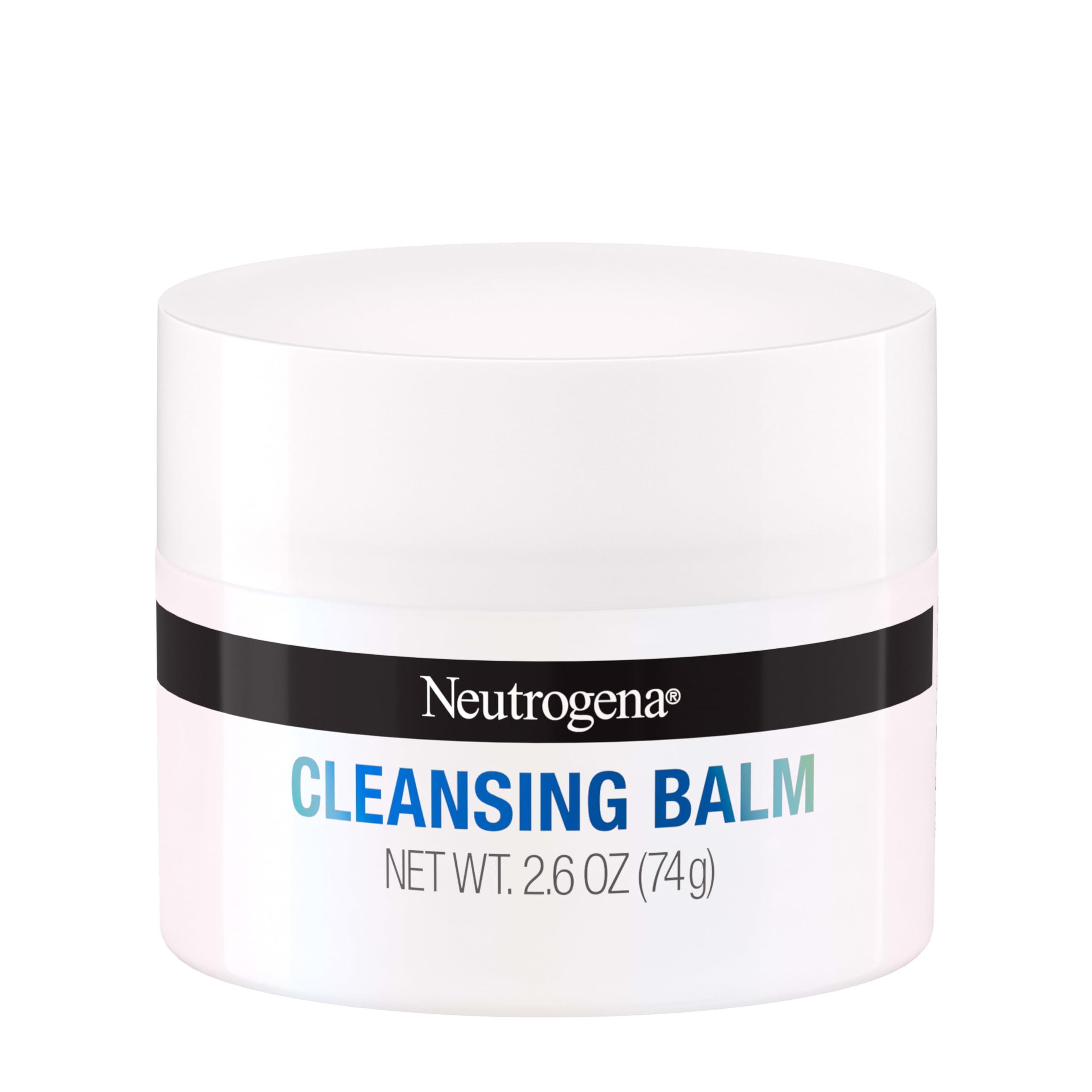 Neutrogena Makeup Melting Cleansing Balm jar closeup showing rich texture for gentle makeup removal.