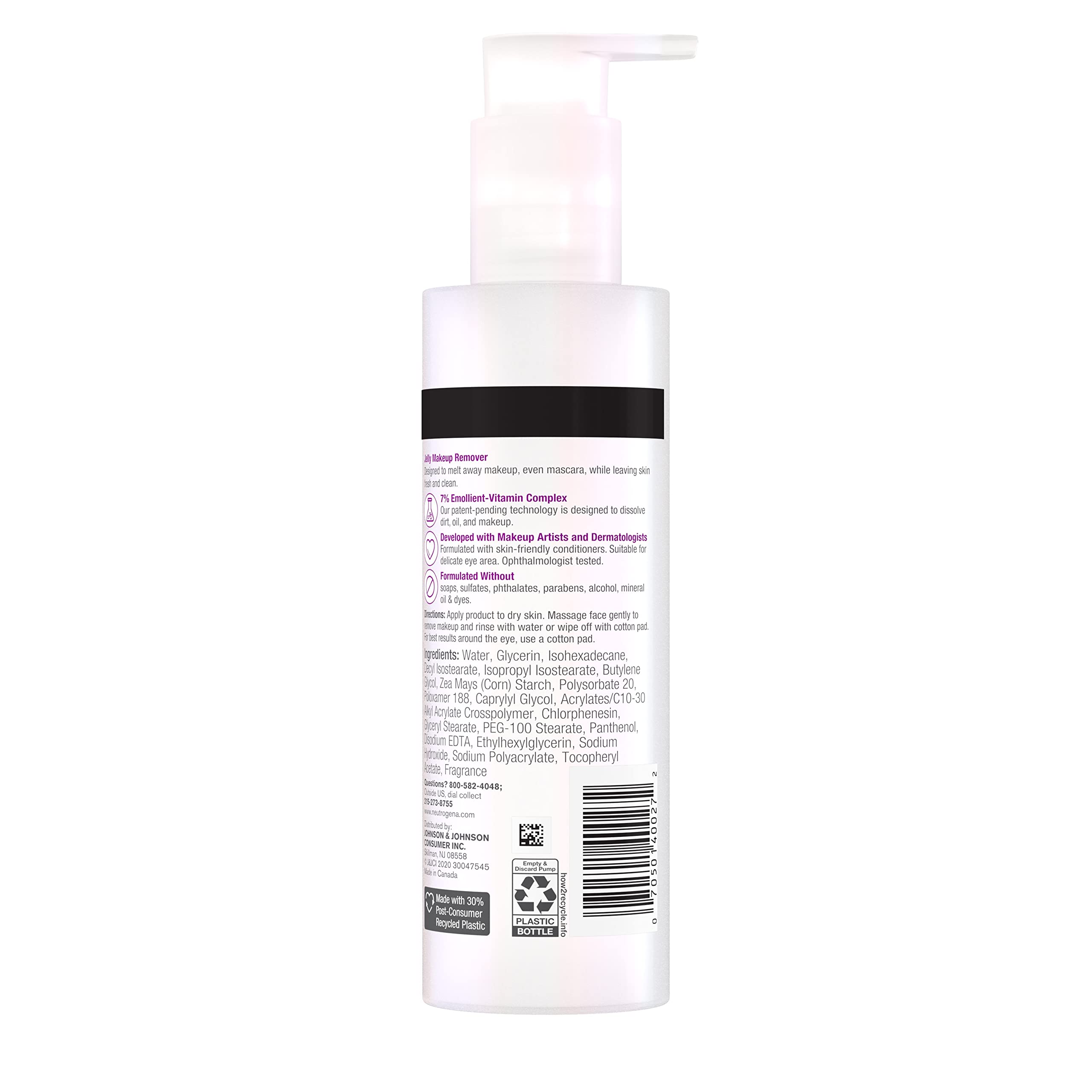 Dermatologist-tested Neutrogena label on cleanser packaging