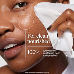 Neutrogena makeup remover wipe dissolves dirt and oil quickly
