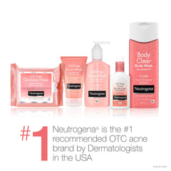 Neutrogena MicroClear technology graphic showing enhanced penetration.