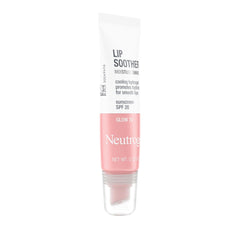 Neutrogena MoistureShine lip soother sunscreen SPF 20 protection on lips.
