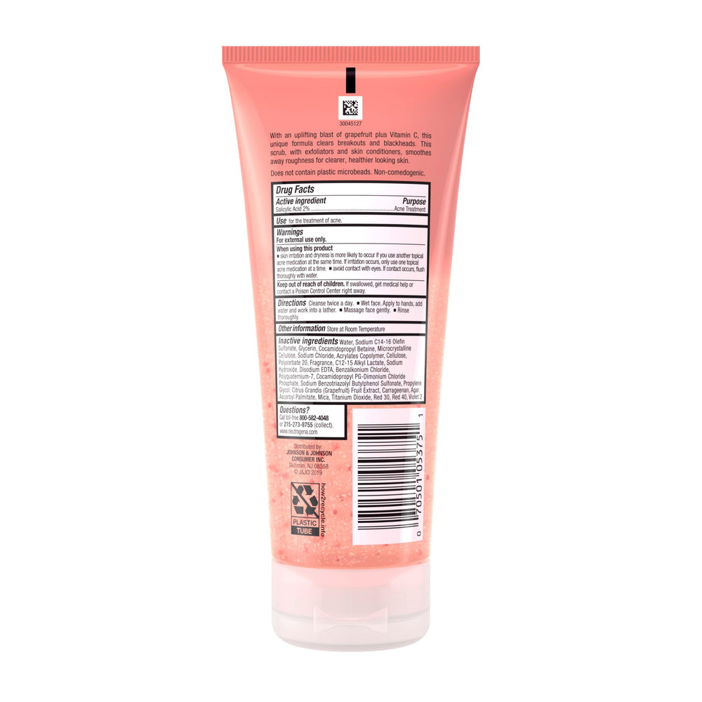 Neutrogena Natural grapefruit extract visual suggesting refreshing cleanse.