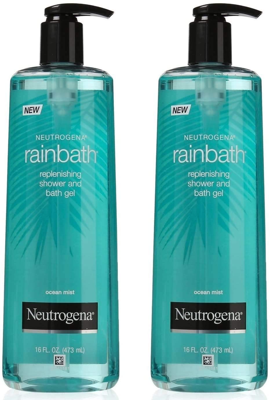 Neutrogena Rainbath Ocean Mist bottle pour for a refreshing, spa-like cleanse.