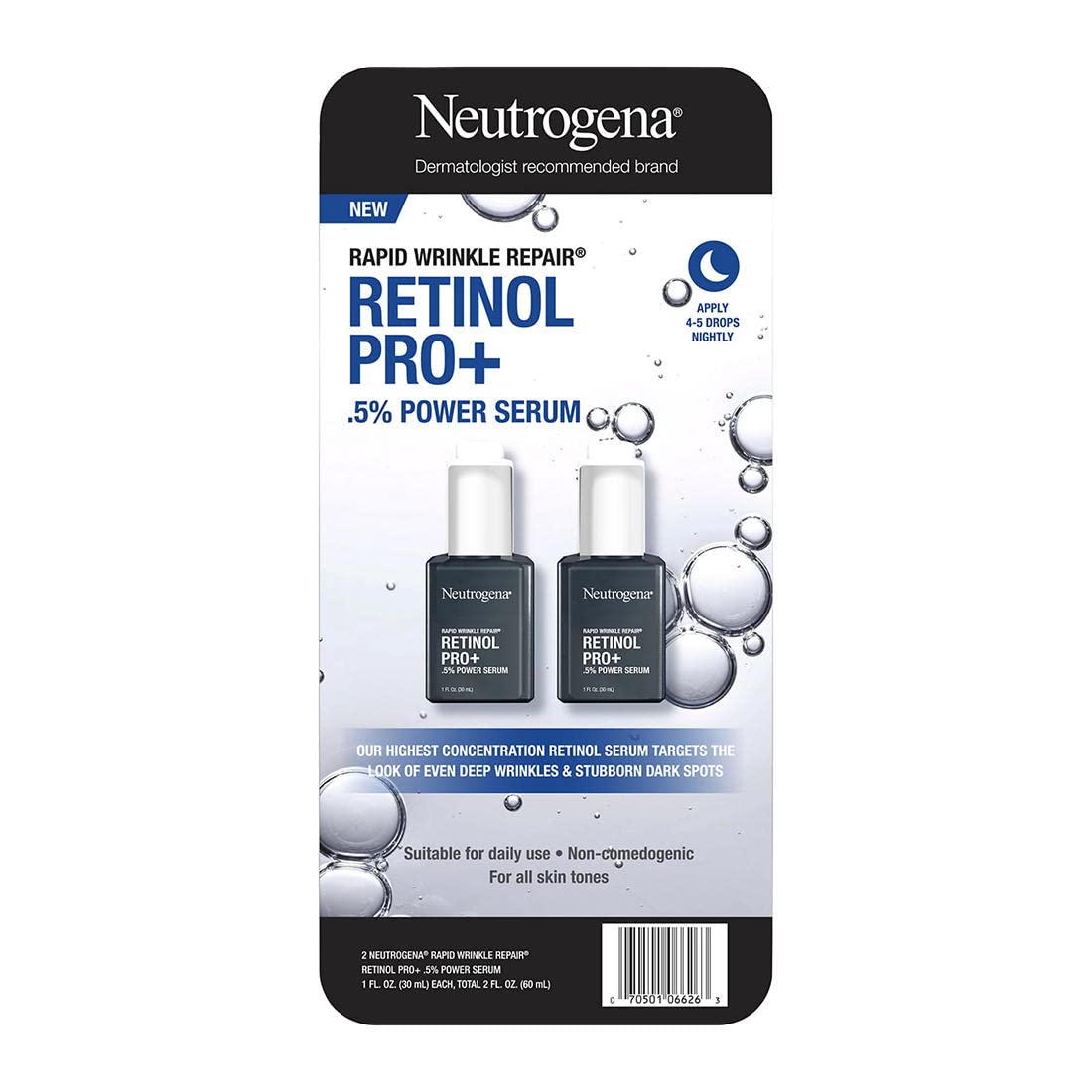 Texture detail of Neutrogena serum with nourishing emollients on skin