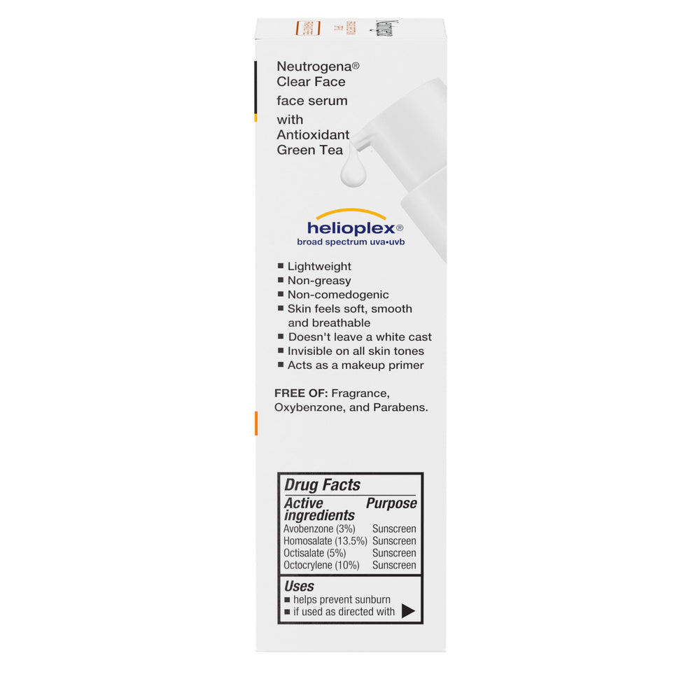 Neutrogena sunscreen used as a makeup primer for a smooth base.