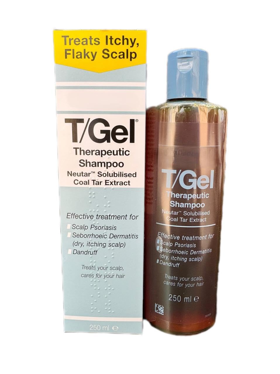 Foaming cleanse of Neutrogena T-Gel on scalp during wash