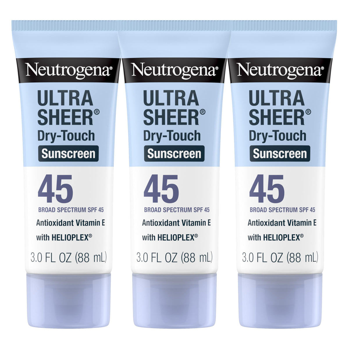 Neutrogena Ultra Sheer Dry-Touch face SPF 45 travel pack for on-the-go protection
