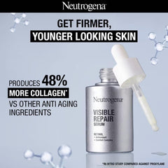 Neutrogena Visible Repair Serum key ingredients include hydrolyzed myrtle leaf extract