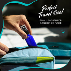 Nevlers travel-friendly 1oz bottle fits in pocket or purse