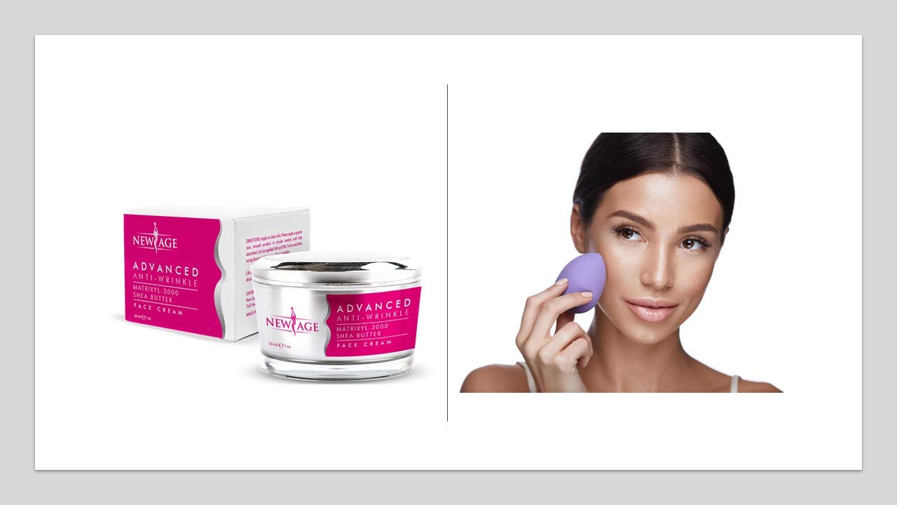 NEW AGE Lightweight cream texture suitable under makeup.