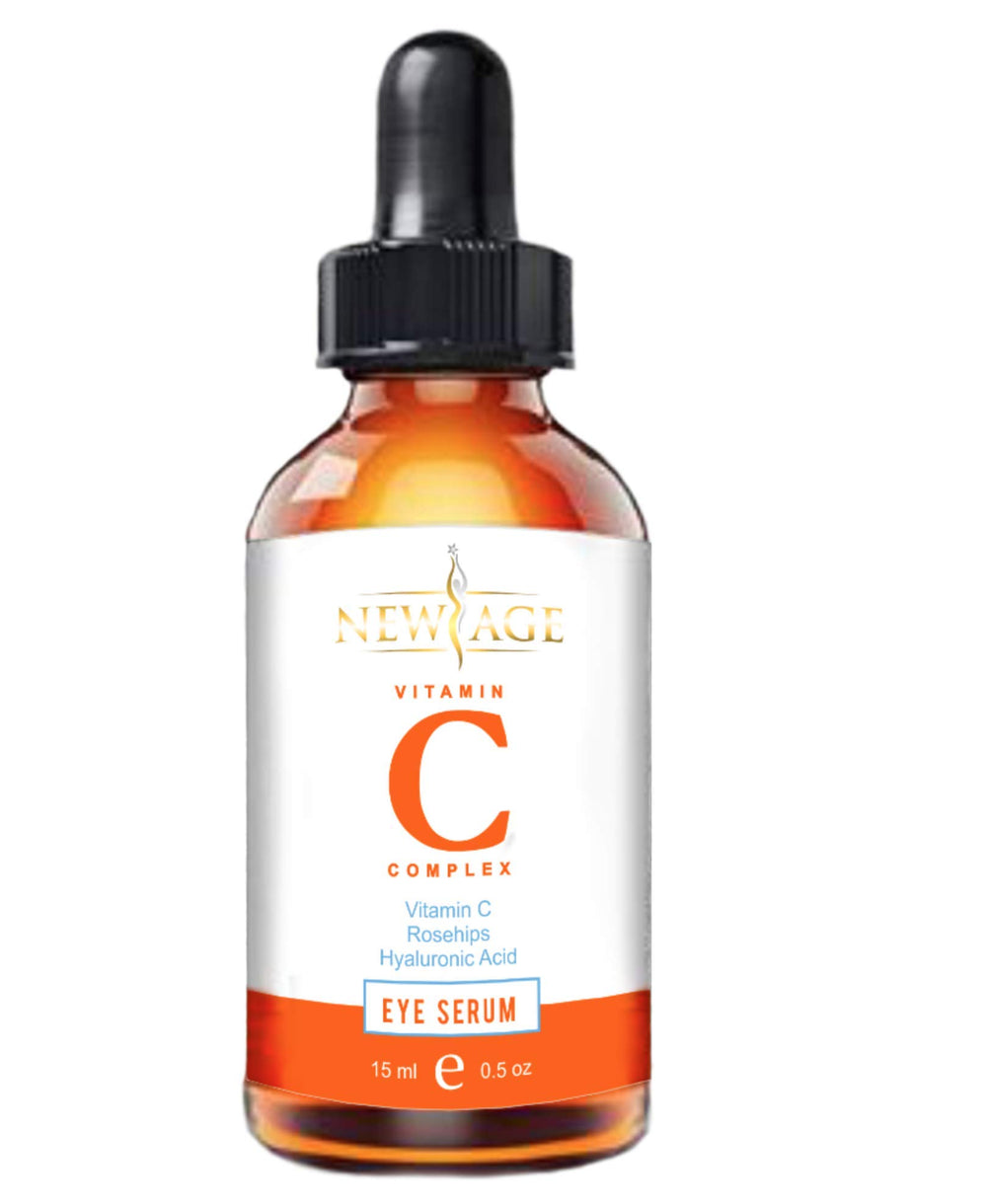 NEW AGE Vitamin C hyaluronic serum included for hydration.