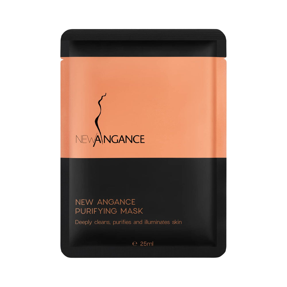NEW ANGANCE Mask charcoal paste close-up for deep pore cleansing.