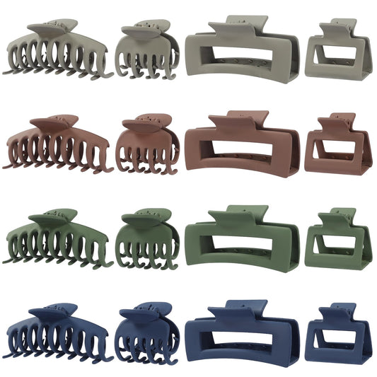 New Live large rectangle hair claw securing thick hair all day