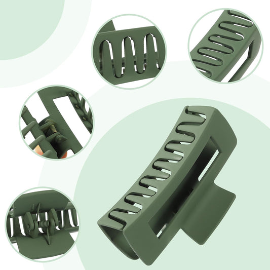 New Live small rectangle hair claw holds fine hair securely