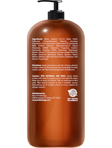 New York Biology Biotin Shampoo lather demonstrates cleansing while supporting a refreshed scalp