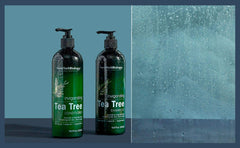 New York Biology Tea Tree Conditioner cruelty-free badge indicating ethical, USA-made ingredients.
