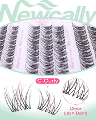 Newcally C-curly lashes that blend with natural lashes for soft volume