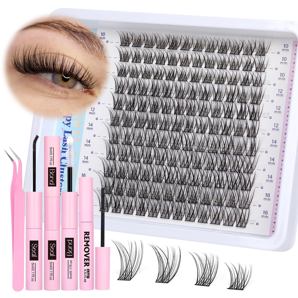 Newcally cluster-lashes kit natural look for daily wear.