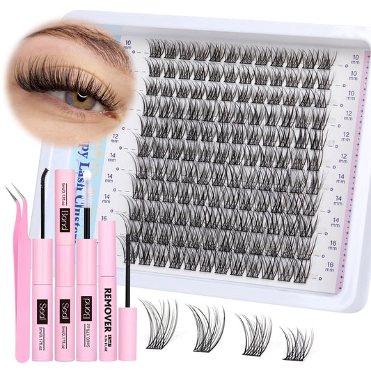 Newcally cluster-lashes kit natural look for daily wear.