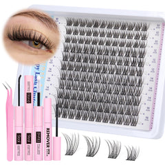 Newcally cluster-lashes kit natural look for daily wear.