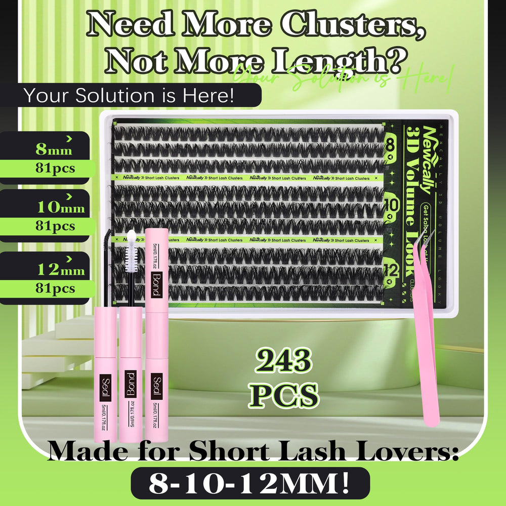 Newcally ultra-thin lash band supports easy application.