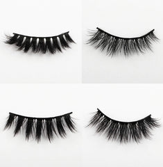 Newcally vegan synthetic fiber lashes feel soft and fluttery for natural blend.