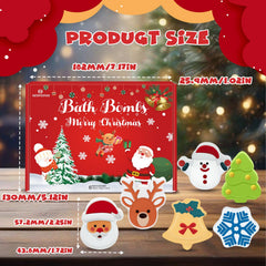 NEWFEIFAN holiday gift bath bombs create a cozy bath moment.