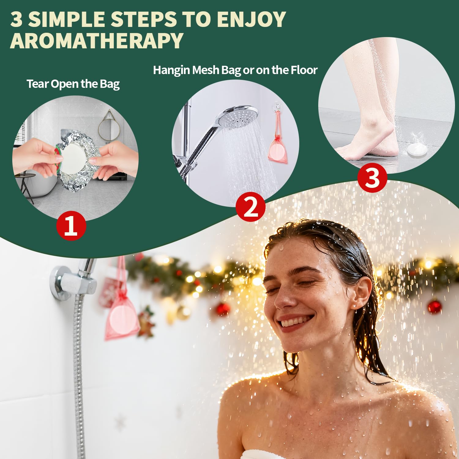 NEWFEIFAN holiday self-care moment with six steamers for daily relaxation.