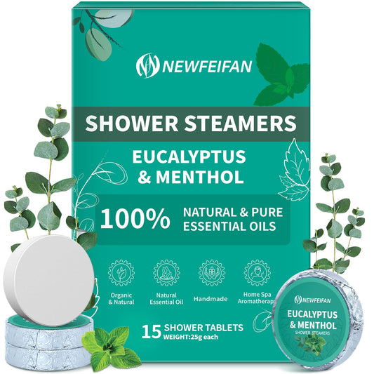 NEWFEIFAN 15-pack shower steamers, pack shot, ideal gift idea