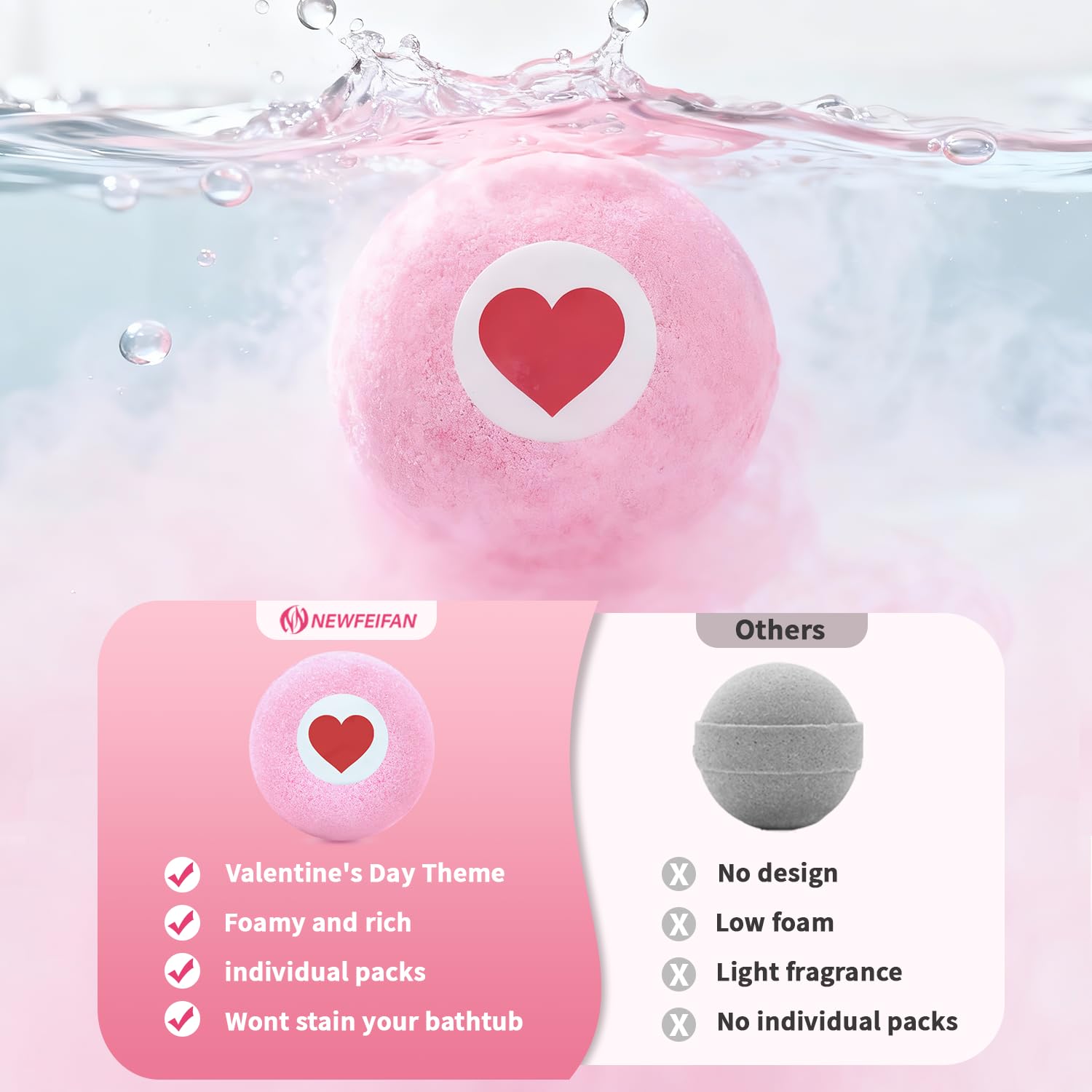 NEWFEIFAN soap flowers included for decorative spa ambience