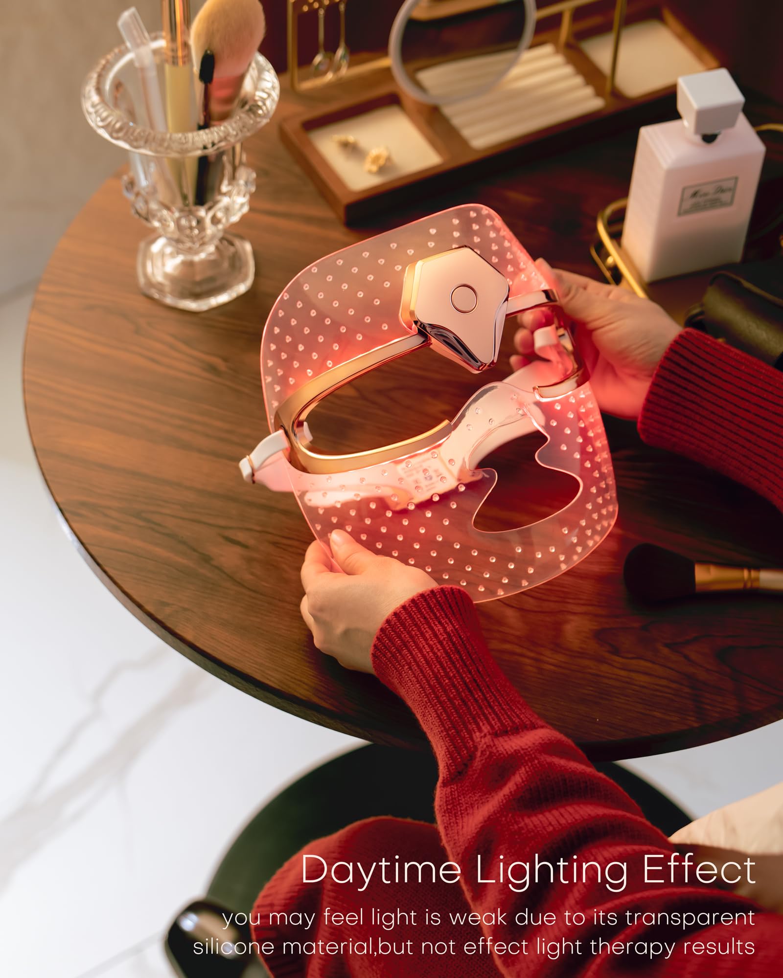 NEWKEY Skin Care Beauty Mask simple at-home light therapy routine