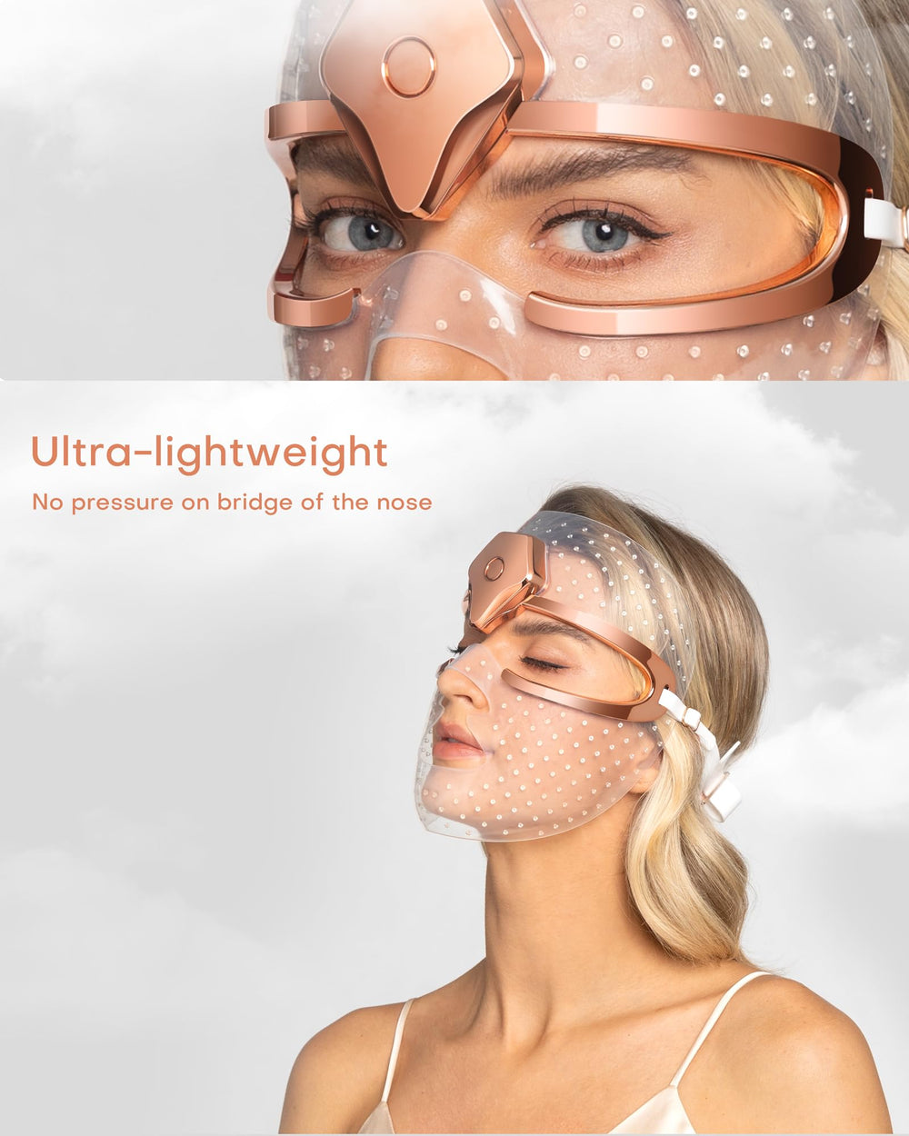 NEWKEY Skin Care Beauty Mask red light therapy targets wrinkles for smoother skin