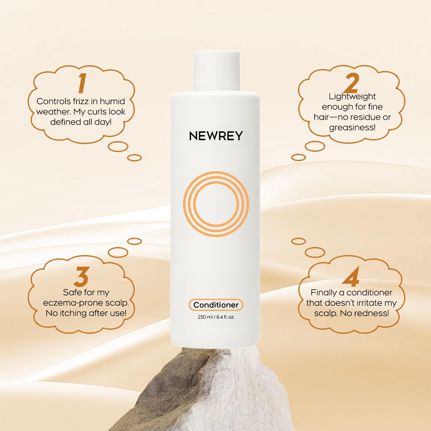 NEWREY Hydrating Conditioner with Shampoo pairing promotes amplified results