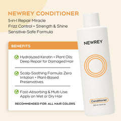 NEWREY Hydrating Conditioner texture close-up highlights rich, silky formula