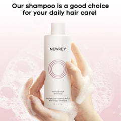 NEWREY packaging communicates trust for ongoing scalp care.