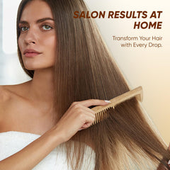 NEWUREHO daily-use routine scene for detangled, manageable, glossy hair.