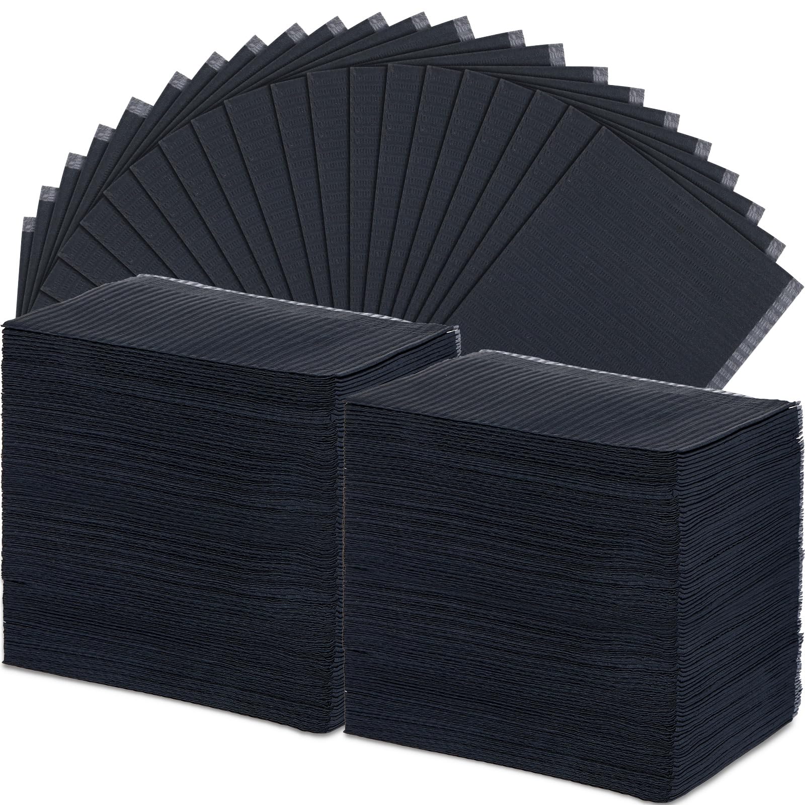 Newwiee nail table towels 13x18 inches, black, 250-pack, ideal for clean work surfaces